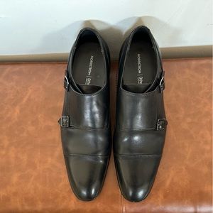 Nordstrom Black Dale Cap Toe Monk Strap Size 12